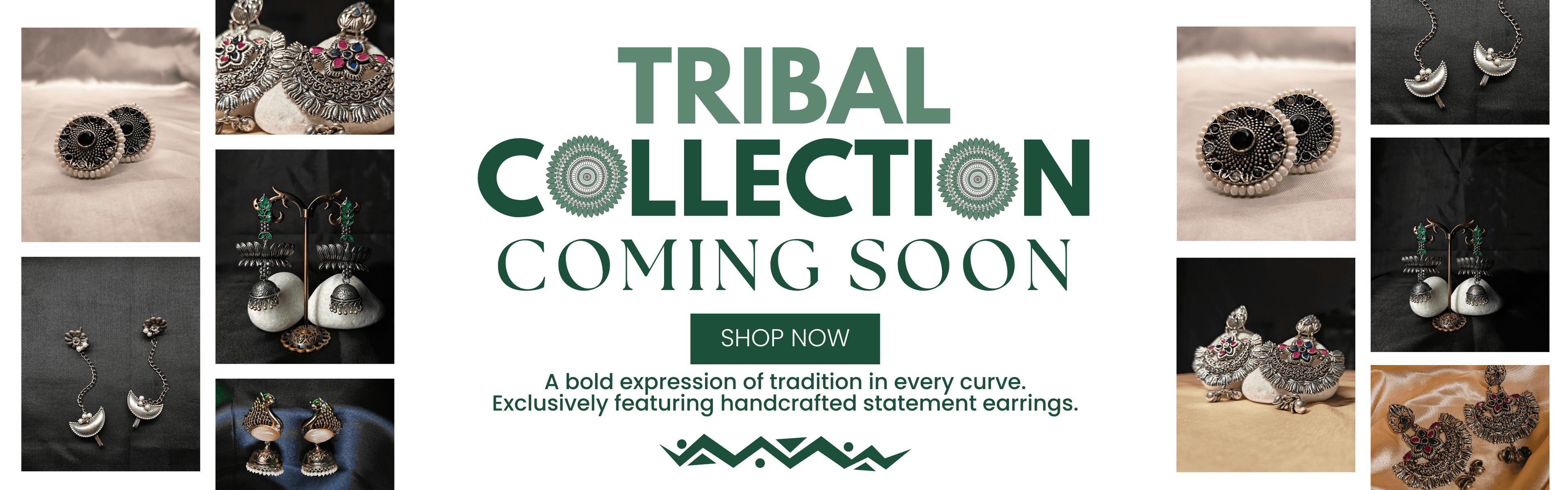 Tribal Collection - Handcrafted statement earrings